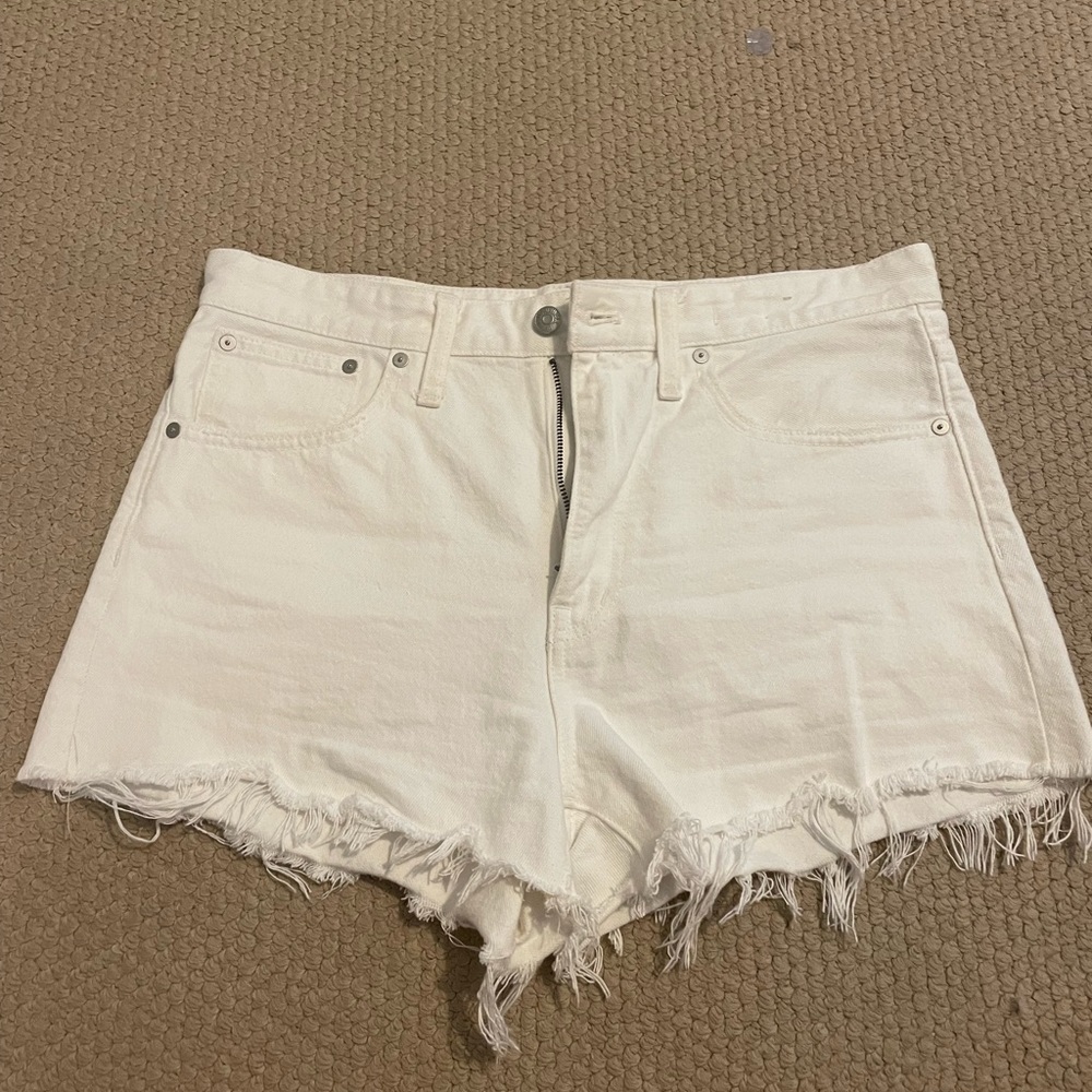 Madewell White Relaxed Demin Shorts Size 29